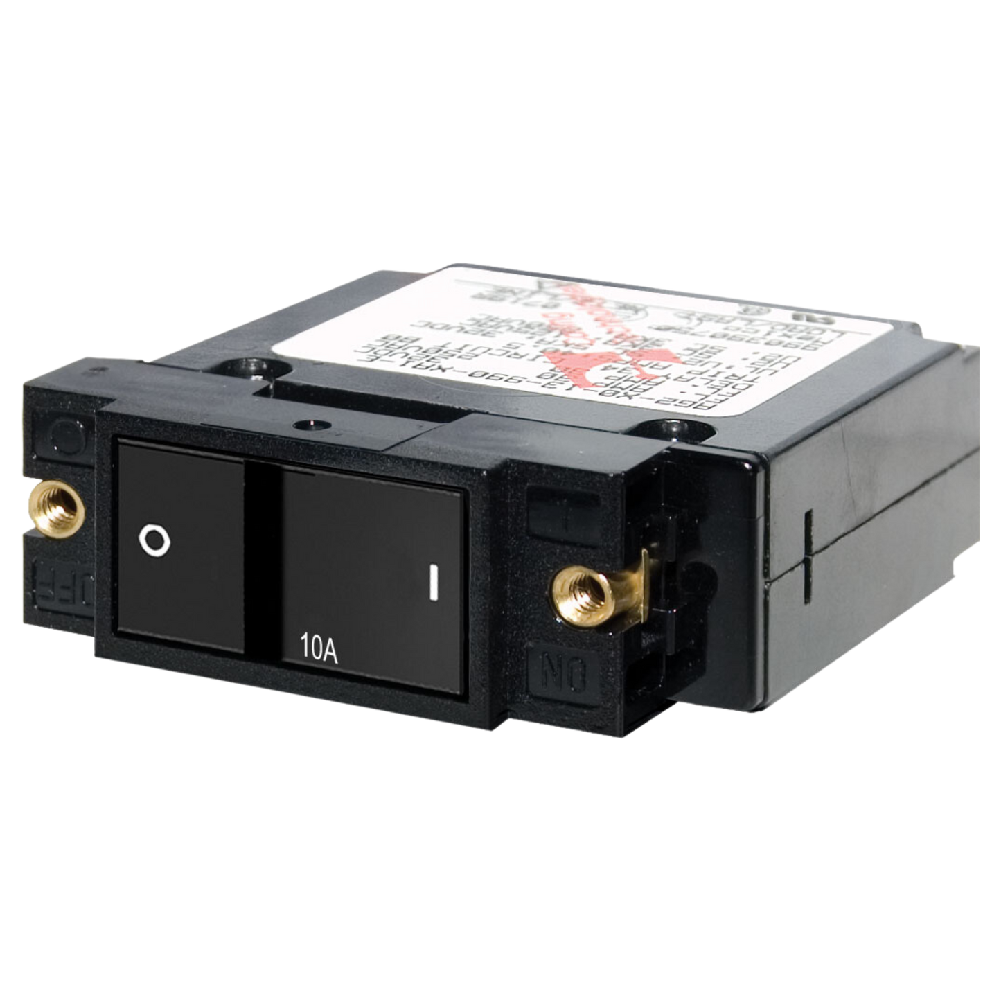 A-Series Flat Rocker Circuit Breaker Single Pole - 10A