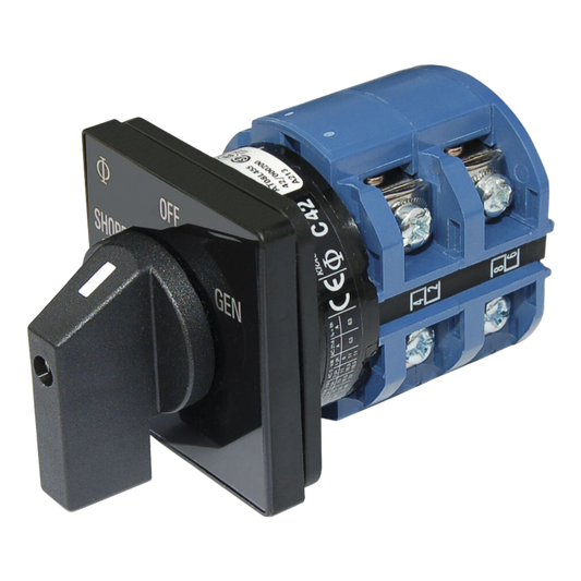 AC Rotary Switch - OFF + 2 Positions 120V AC 65A