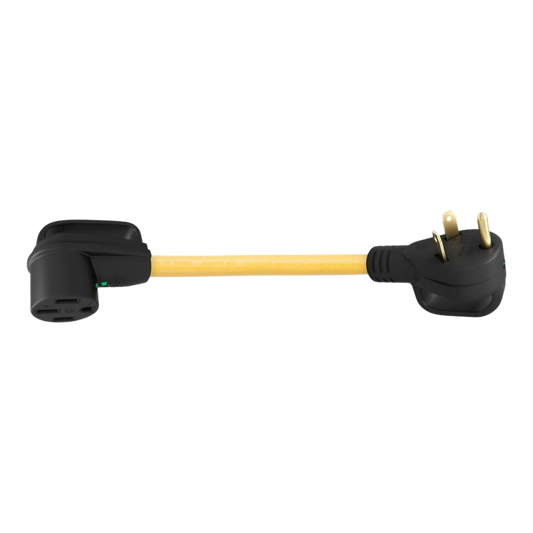 Adapter Cord with Handle, 12” - 50A Male-30A Female
