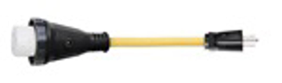 Detach Adapter Cord, 12”- 15A Male-50A Female