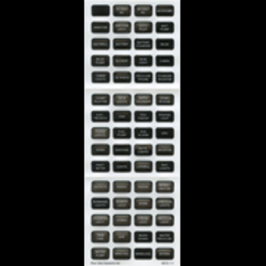 Label Kit DC H2O Compact, for Fuse Blocks (5025, 2056, 5029), Blue Sea