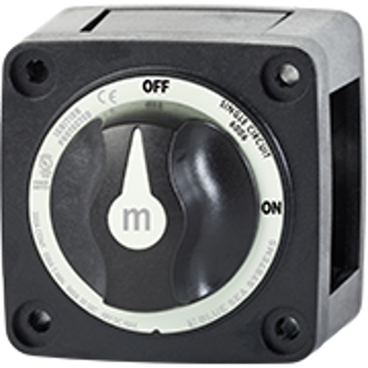 Mini On-Off Battery Switch Disconnect with Knob, M-Series - Black - Blue Sea