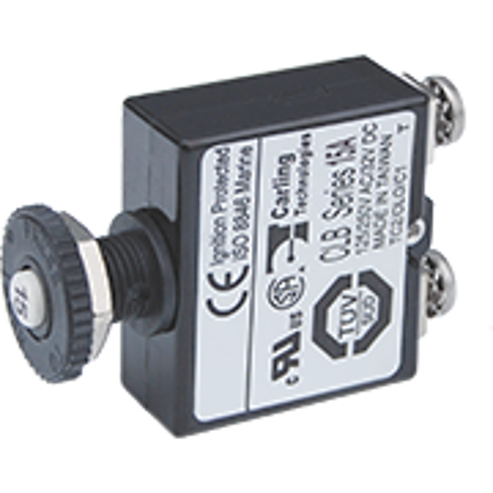 Push Button Reset Only Screw Terminal Circuit Breaker - 15 Amp