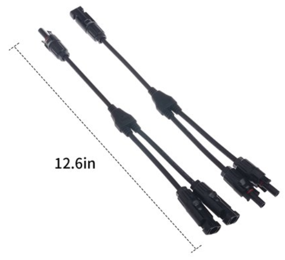Y Cables, MC-4 Connector, 2 to 1 Branch