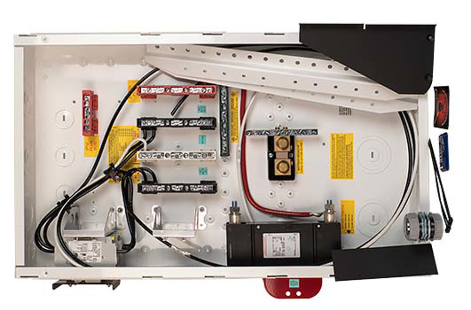 Midnite E-Panel,Gray steel with 175A/125VDC inverter breaker.