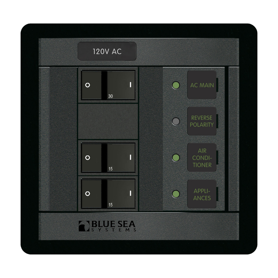 360 Circuit Panel,120 Volt AC Main + 2 Positions