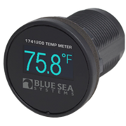 Meter, Mini OLED Temperature Monitor 12/24V DC (Blue) - Blue Sea
