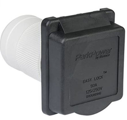 Power Inlet, Black - 50A