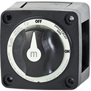 Mini On-Off Battery Switch Disconnect with Knob, M-Series - Black - Blue Sea