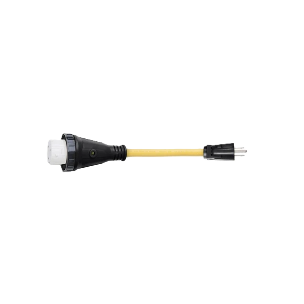 Detach Adapter Cord, 12”- 15A Male-50A Female