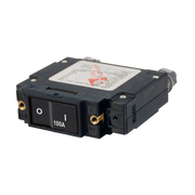 C-Series Flat Rocker Circuit Breaker 100 Amp - Single Pole