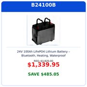 24V 100Ah Epoch Battery