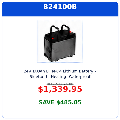 24V 100Ah Epoch Battery