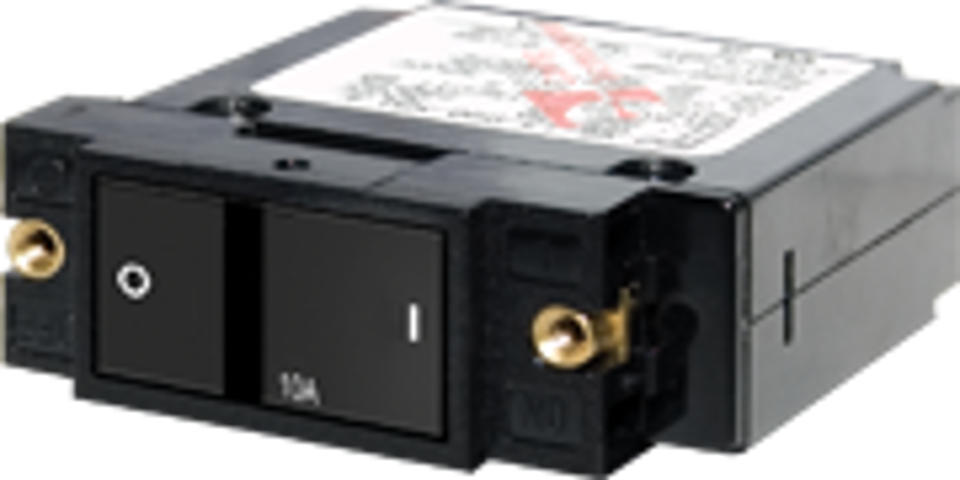 A-Series Flat Rocker Circuit Breaker Single Pole - 10A