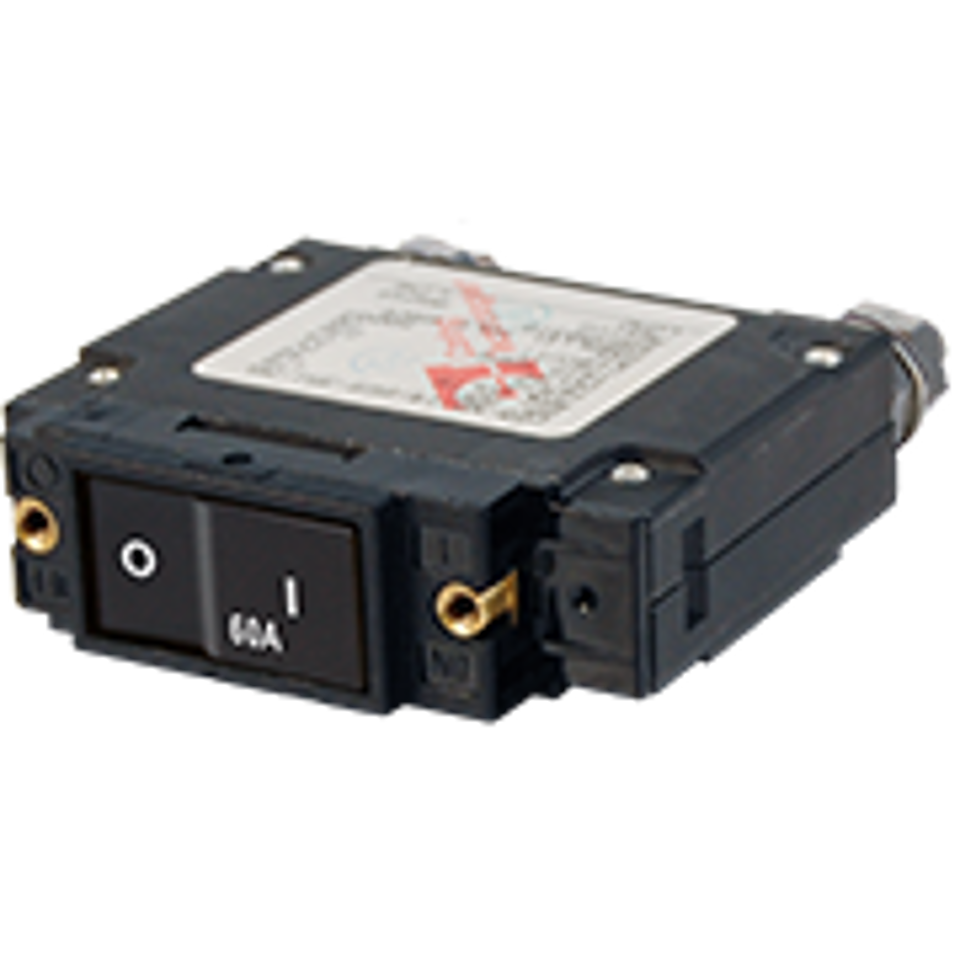 C-Series Flat Rocker Circuit Breaker - Single Pole - 60A - 7547-BSS