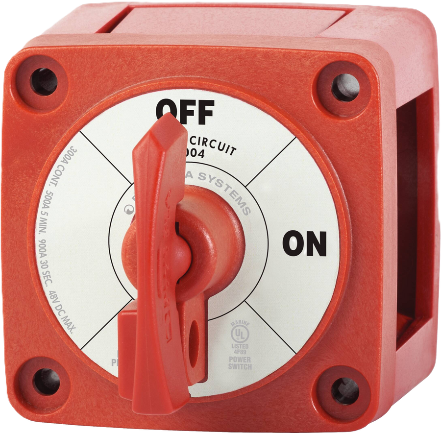 Single Circuit ON-OFF with Locking Key - Red, Blue Sea