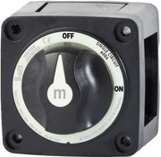 Mini On-Off Battery Switch Disconnect with Knob, M-Series - Black - Blue Sea