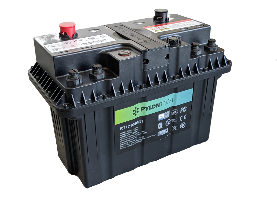 Pylontech 12V 100 Ah Battery, IP67, Heated, Bluetooth, UL,