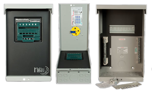 Midnite 6 Post Photovoltaic Combiner, Disconnecting, LOCKABLE