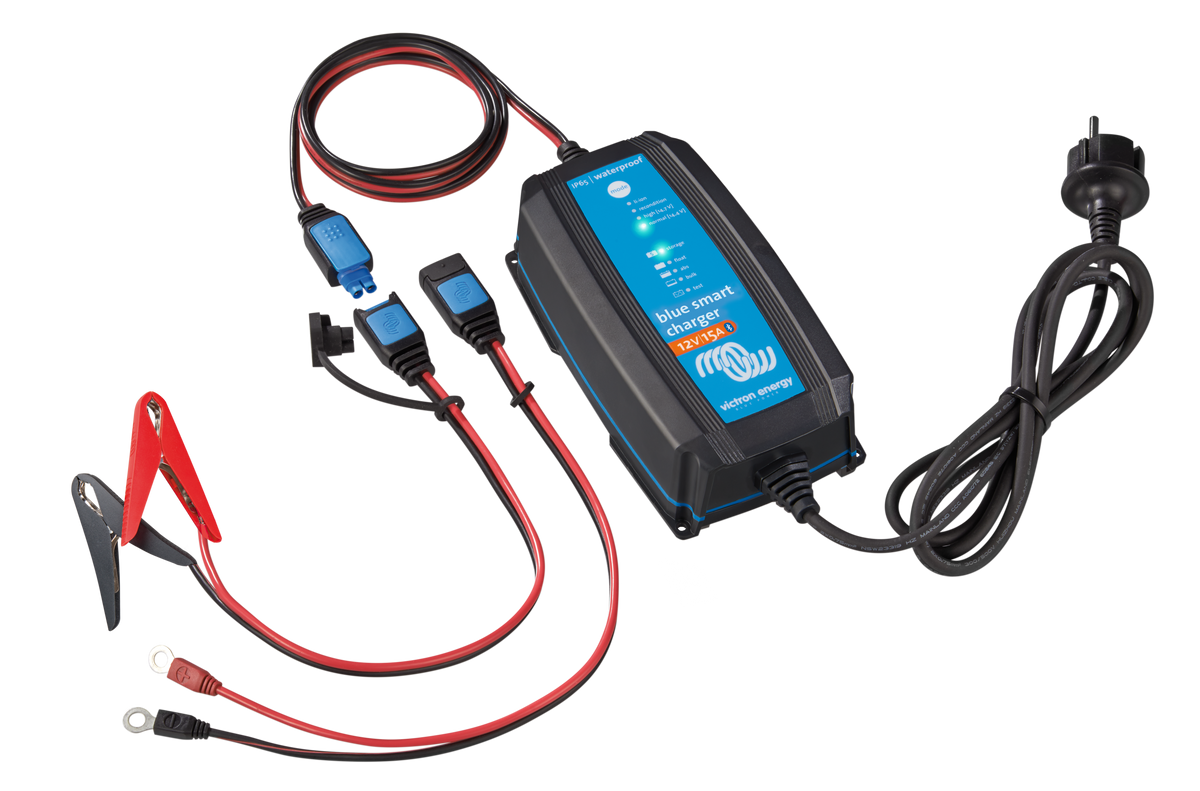 Blue Smart IP65 Charger 12/15 Amp,(1) 120V NEMA 1-15P - Victron
