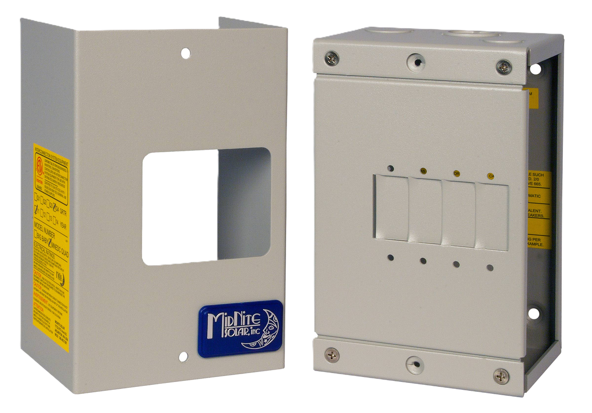 Midnite Box,1-4 Panel Mount Breakers, Indoor