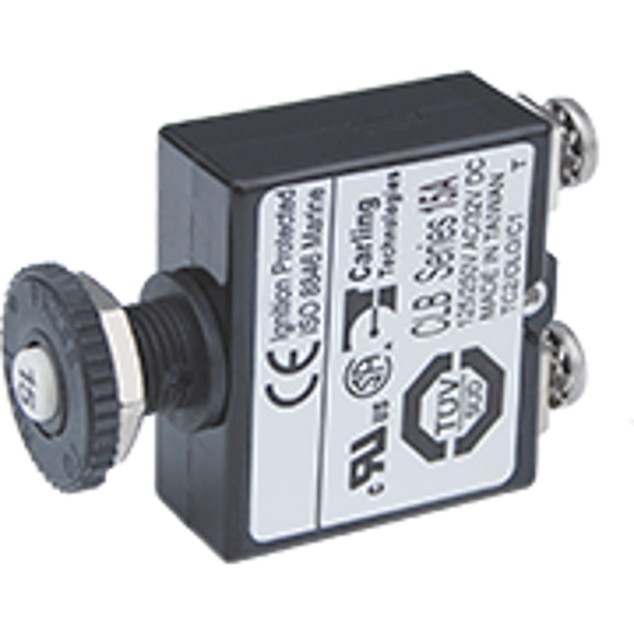 Push Button Reset Only Screw Terminal Circuit Breaker - 15 Amp