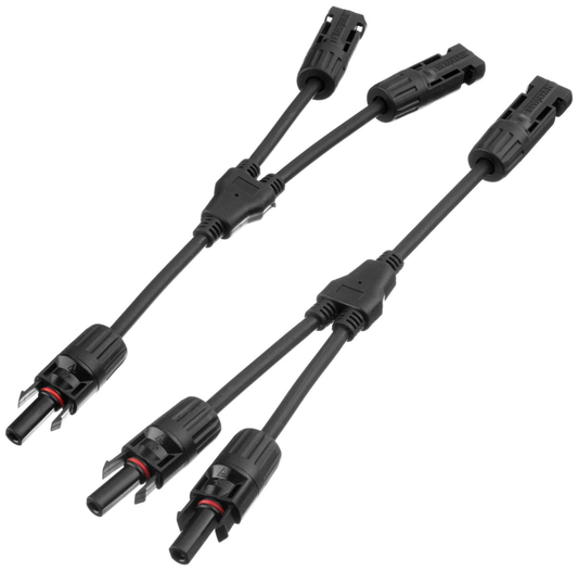 Y Cables, MC-4 Connector, 2 to 1 Branch