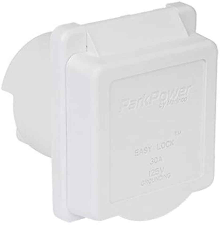 Power Inlet, White - 50A