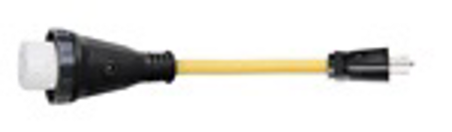 Detach Adapter Cord, 12”- 15A Male-50A Female