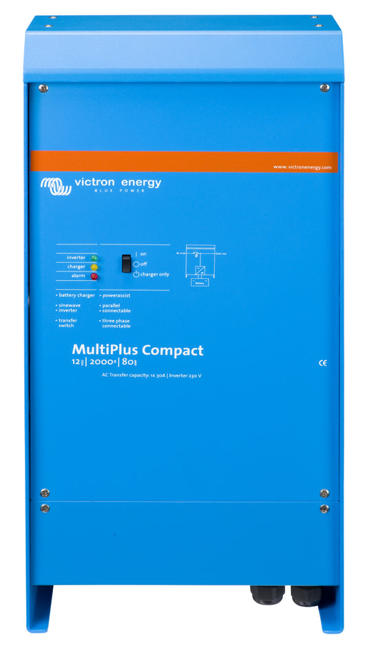 MultiPlus Compact 12/2000/80-50, 12 Volt, 2000 Watt, Inverter Charger, Victron